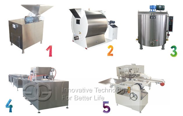 100kg/h Chocolate Bar Making Machine With Factory Price For Sale