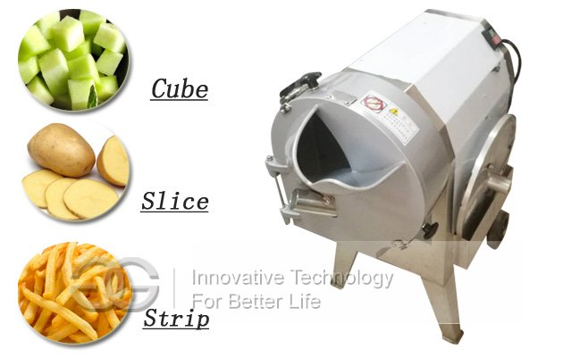 Dicing Celery in a Vegetable Dicer Machine 