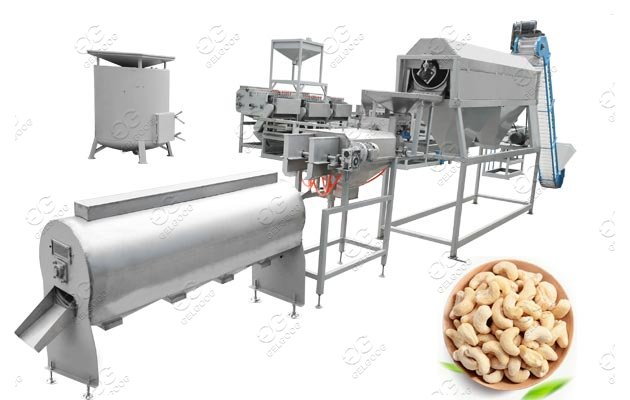 Cashew Nut Shelling Peeling Processing Line with 500 KG/H