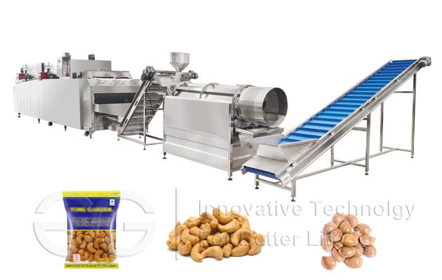 Cashew Nut Roasting Seasoning Production Line