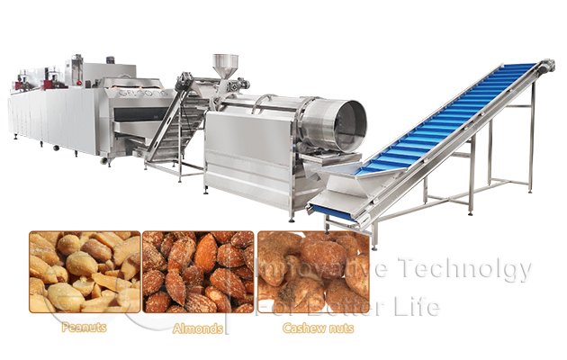 Peanut Roasting Seasoning Production Line|Salted Peanuts Processing Line