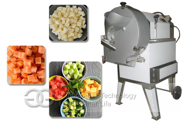 sweet potato cubes cutter dicer machine 